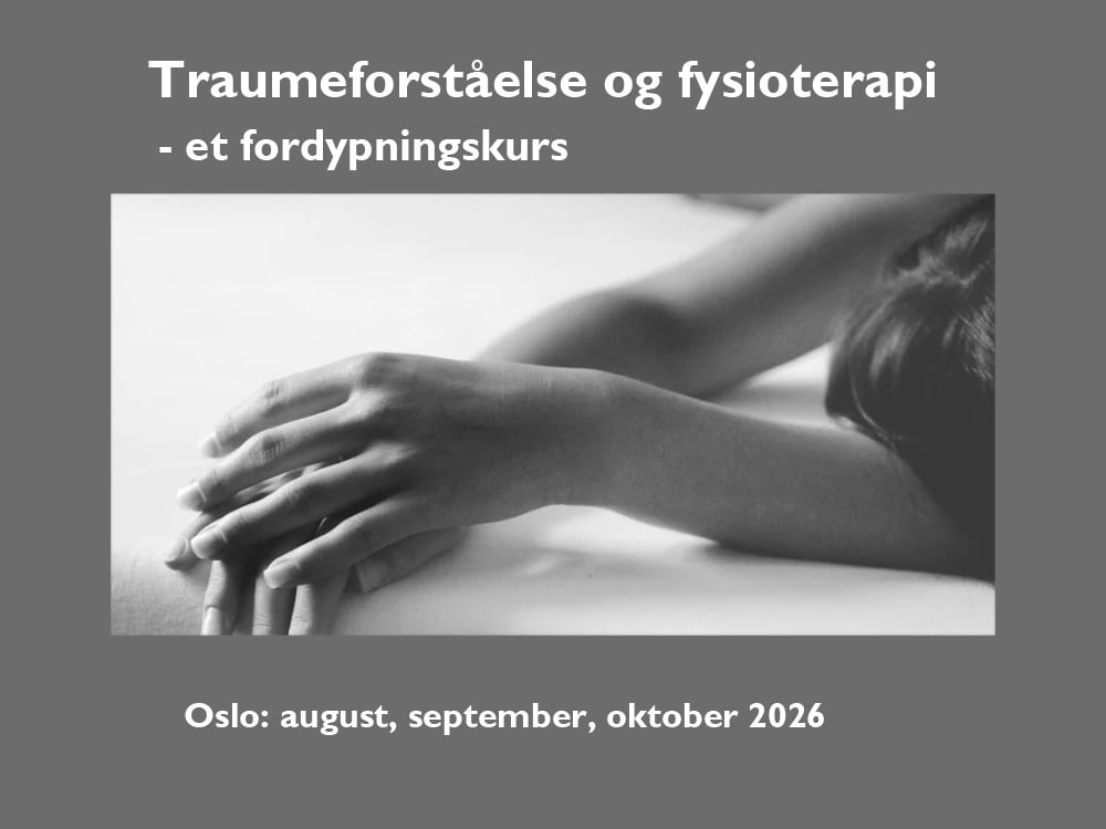 Illustrasjonsfoto fordjupingskurs i traumeforståing og fysioterapi 1000x750