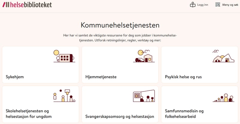Ny portal kommunehelsetenesta - Helsebiblioteket sept2025_1554x807