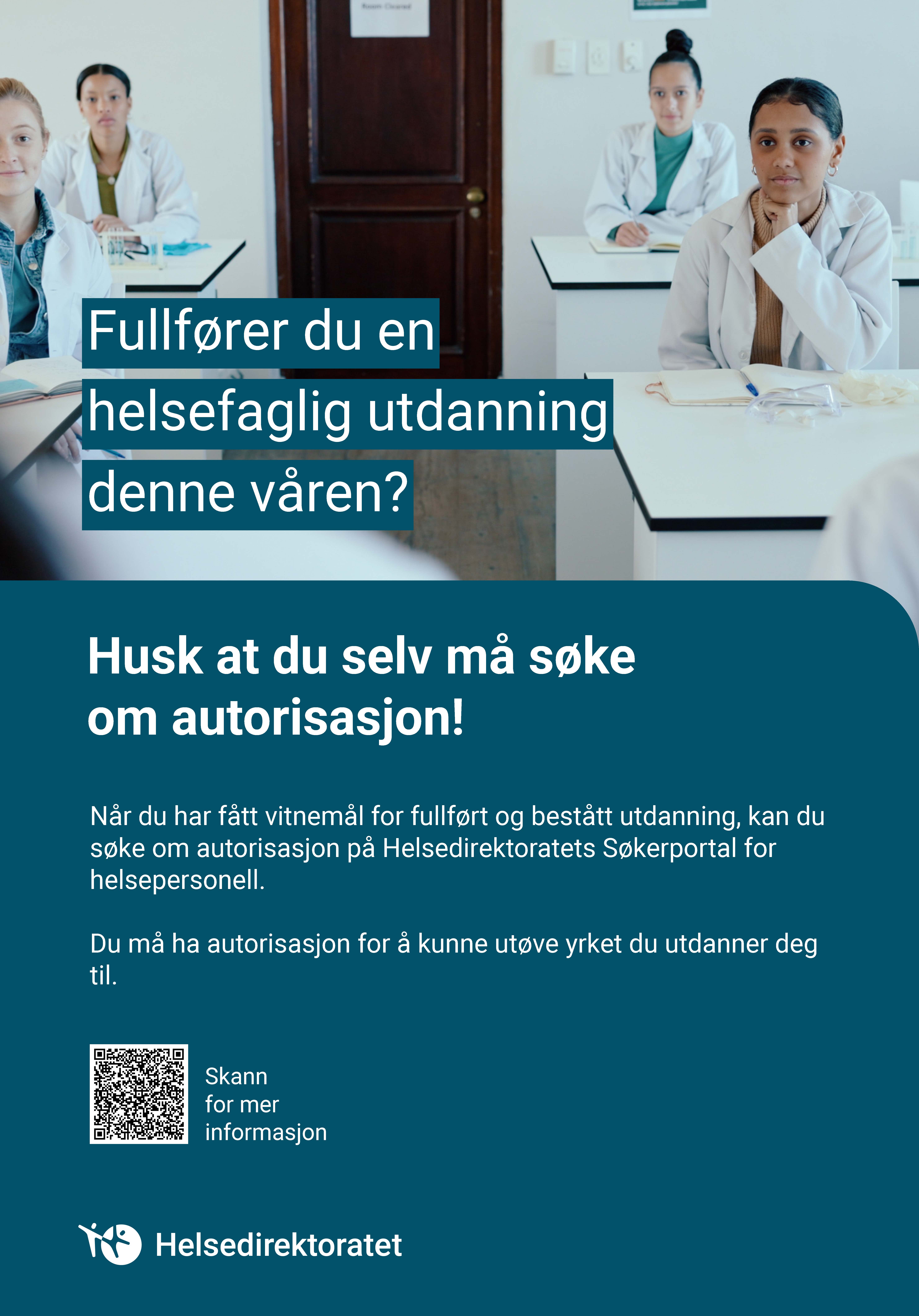Plakat - søknad turnuslisens for fysioterapeut